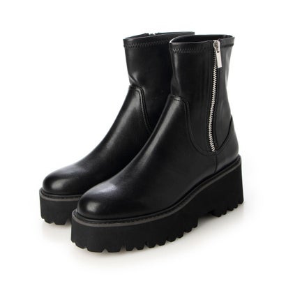 【EVOL/イーボル】 厚底サイドジップストレッチブーツ IX5468 （ブラック）のサムネイル