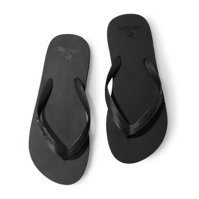 リップカール RIP CURL メンズ マリン ビーチサンダル BRAND LOGO BLOOM OPEN TOE サンダル 1AOMOT (BLACK)