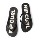 リップカール RIP CURL レディース マリン ビーチサンダル CLASSIC SURF BLOOM OPEN TOE サンダル 16FWOT (BLACK...
