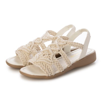 ブランコワール Balancoire マクラメ サンダル （アイボリー）