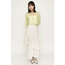 ASYMMETRY FRILL スカート WHT