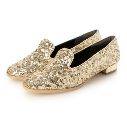 ミニア minia スパンコールオペラシューズ(214330) （ゴールド）