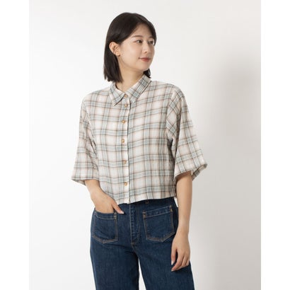 スタイルブロック STYLEBLOCK 先染めマドラスチェッククロップドシャツ （グリーン）