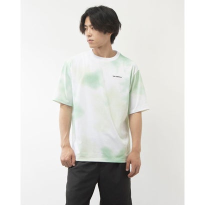 ニューバランス New Balance メンズ 半袖Tシャツ タイダイショートスリーブTee_ AMT45663 (ナテュラルミント)