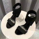 フォースメント Forcement オープントゥヒールサンダル ミュールパンプス (ブラック)