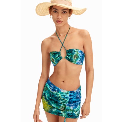 デシグアル Desigual タイダイミニスカート (グリーン)