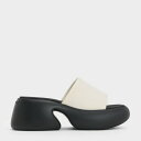 Baxie バシー シルクプラットフォームミュール (Chalk)(4)