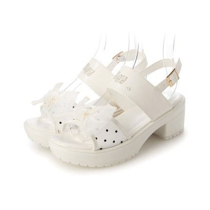 アルジー ALGY シアービックリボン 厚底ヒール サンダル （WH）