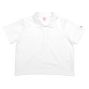 ジェーイーモーガン JEMORGAN ジェーイーモーガン JEMORGAN カノコ素材/カノコリショート丈1ポイントワッペンポロシャツ/POLO/ ミニポロ/ルームウエア/ お泊りセット/旅行/韓国スタイル (ホワイ