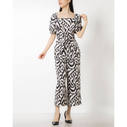 フェイズ エイト Phase Eight Sara Print Jumpsuit Black Cream 