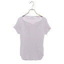 ルエブル LOEUVRE Slim Fit String Knit Top (GREISH PURPLE)