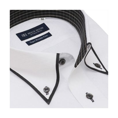 トーキョーシャツ TOKYO SHIRTS 【超形態安定】 ノーアイロン ボタンダウンカラー 半袖 ワイシャツ （ホワイト）