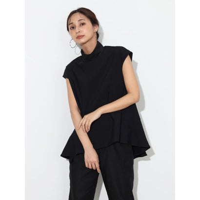 スコットクラブ SCOTCLUB ノースリーブフレアチュニック (ブラック)