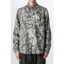 ノウザン NOUSAN shirt - yokeless shirt (Black / White)(4)