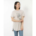ブローディア BRODIAEA イラストプリントスムースTシャツ (サンドベージュ)