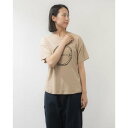 ブローディア BRODIAEA 箔プリントスムースTシャツ (ベージュ)
