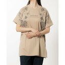 ブローディア BRODIAEA フラワープリントTシャツ (ベージュ)