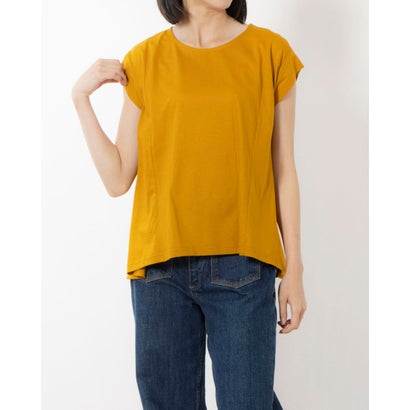 ブローディア BRODIAEA コットンフレンチスリーブTシャツ (カラシ) ブローディア BRODIAEA コットンフレンチスリーブTシャツ (カラシ)