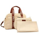 クロエ Chloe ボストンバッグ ショルダーバッグ マザーズバッグ チェンジングバッグ ベージュ ブラウン レディース CHLOE C20190 148 (I...