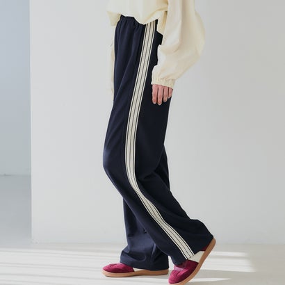 コカ coca カットジョーゼットサイドラインパンツ （Navy）のサムネイル