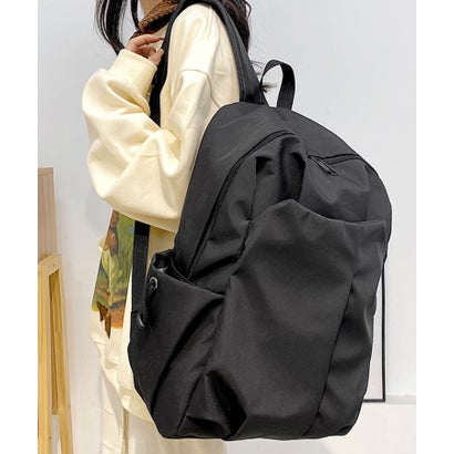 フロージュ florge 【軽い】【多機能】シンプルバックパック/リュックサック （ブラック）