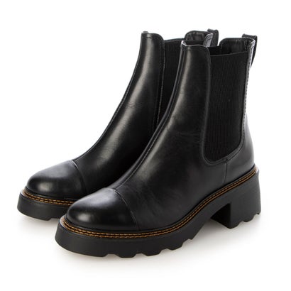 カラーノ CARRANO ボリュームソールサイドゴアショートブーツ （ブラック）