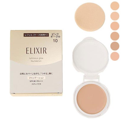 エリクシール ELIXIR シュペリエル ELIXIR SUPERIEUR つや玉ファンデーション T レフィル SPF28/PA+++ 10g 【返品不可商品】 （'オークル10'）