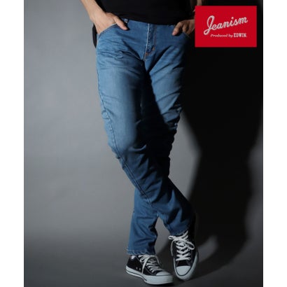 ジーニズム エドウィン Jeanism EDWIN 3D立体裁断 ストレッチ 5ポケットレギュラーテーパード ジーンズ メンズ デニム ボトムス （ブルー）