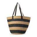アンジュ シュエット Anjou Chouette 麻 カゴバッグ (NATURAL×NAVY)