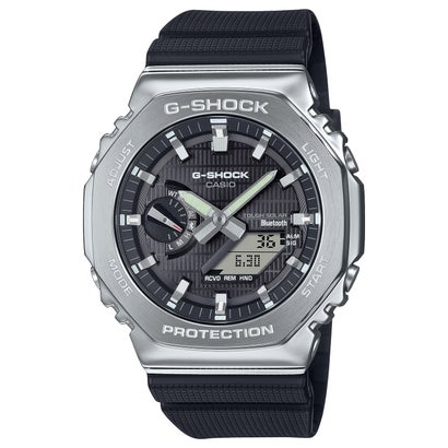 【G-SHOCK】メタルベゼル / スマートフォンリンク&タフソーラー / GBM-2100-1AJF (ブラック×シルバー)