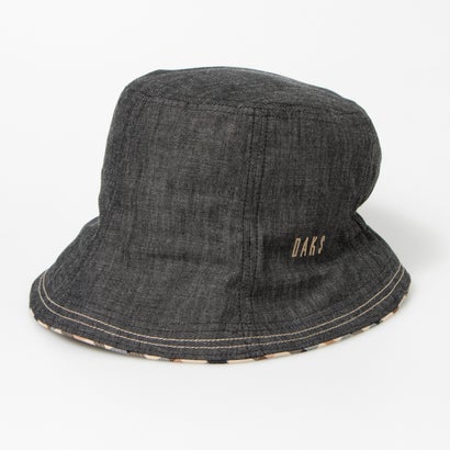 ダックス DAKS 通年使える、シャンブレー素材のチューリップハット (BLACK)
