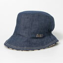 ダックス DAKS 通年使える、シャンブレー素材のチューリップハット (NAVY)