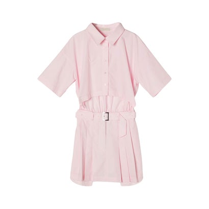 エイミーイストワール EIMY ISTOIRE プリーツショートロンパース (PINK)