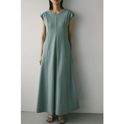 バックオープンショルダーカットワンピース SAX