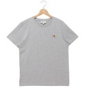 メゾンキツネ MAISON KITSUNE Tシャツ カットソー フォックスヘッド パッチ グレー レディース MAISON KITSUNE LW00105 K...