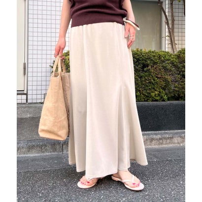 ドゥ アルシーヴ DOUX ARCHIVES 麻調切替マーメイドスカート （BEG）