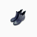 サイドゴアブーツ (Rubber Navy(中敷き黒))