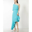 リナシメント RINASCIMENTO ワンショルドレープアシメヘムワンピース (Turchese Azzurro)