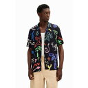 デシグアル Desigual ALISTAIR シャツショートスリーブ (グレー/ブラック)