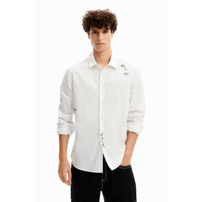 デシグアル Desigual AMADEO シャツロングスリーブ (ホワイト)