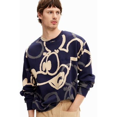 デシグアル Desigual OHIO スウェットロングスリーブ (ブルー)