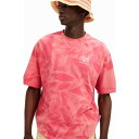 デシグアル Desigual ARMANDO Tシャツショートスリーブ (ピンク/レッド)