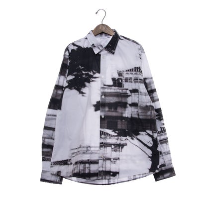 デシグアル Desigual NEBRASKA シャツロングスリーブ (グレー/ブラック)