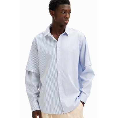 デシグアル Desigual MONTANA シャツロングスリーブ (ブルー)