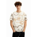 デシグアル Desigual BEAU-MICKEY Tシャツショートスリーブ (ホワイト)
