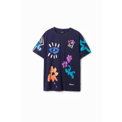 デシグアル Desigual DAKOTAN Tシャツショートスリーブ (ブルー)
