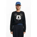 デシグアル Desigual MICKEY YEAH! スウェットロングスリーブ (グレー/ブラック)