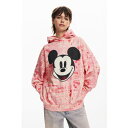 デシグアル Desigual RETROMICKEY スウェットロングスリーブ (ピンク/レッド)