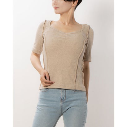 デシグアル Desigual PICA Tシャツショートスリーブ （ベージュ）