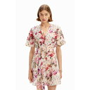 デシグアル Desigual ロマンチックな花柄のショートドレス (マルチ)